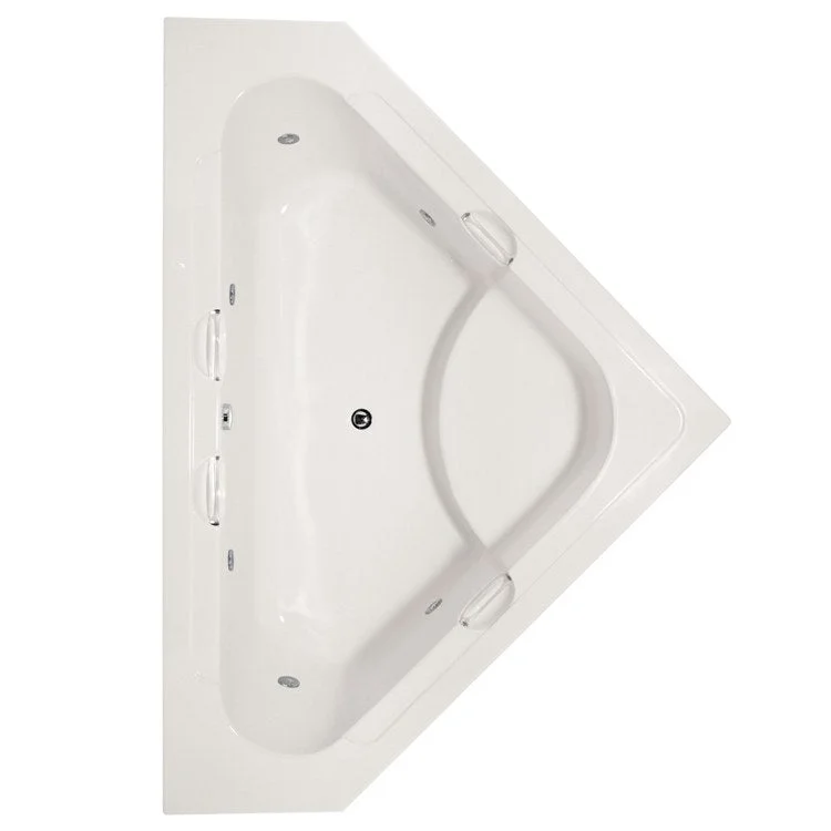 Whirlpool Tub Designer Collection Whitney 62 x 62 x 21 Inch Center Drain White Corner