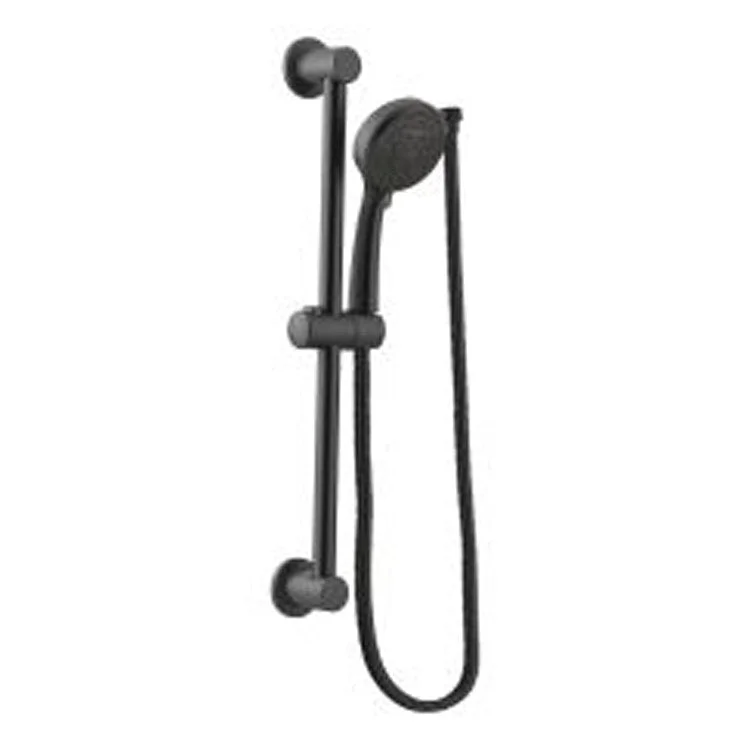 Handshower Set Wand Matte Black 4 Function 1.75 Gallons per Minute 30IN Slide Bar