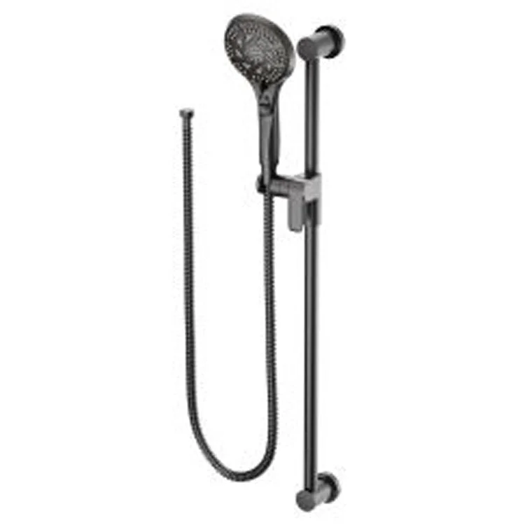 Handshower Set Matte Black 5 Function 1.75 Gallons per Minute 30IN Slide Bar