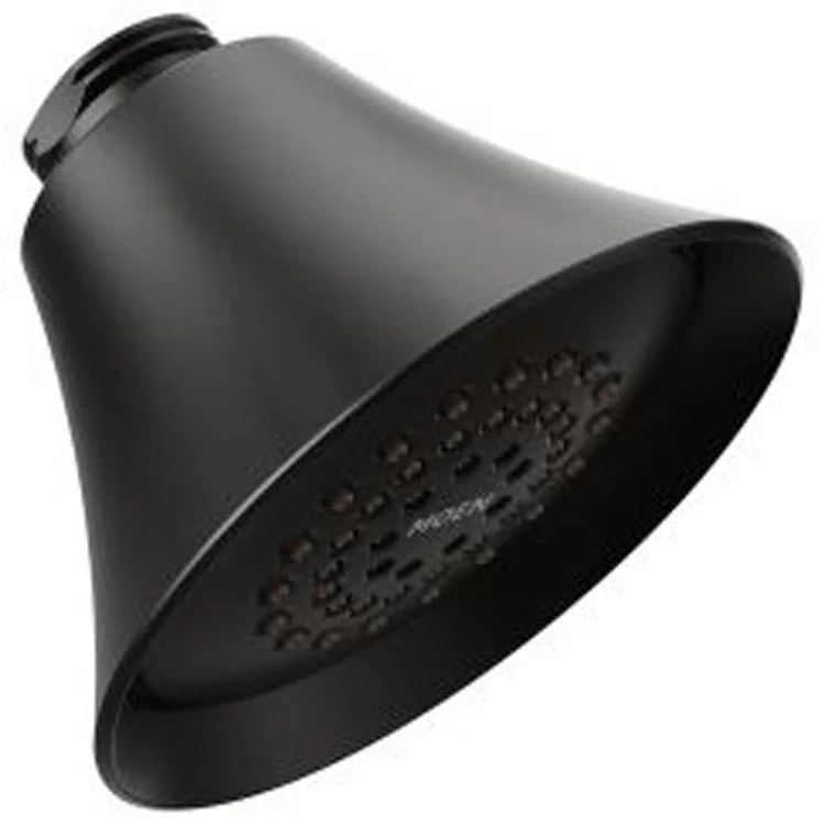 Showerhead 1 Function Eco-Performance Fixed Mount Matte Black 3-3/4 Inch 1.75 Gallons per Minute Full Spray