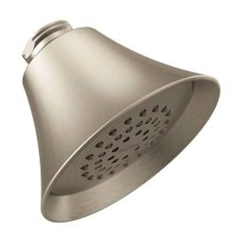 Showerhead 1 Function Eco-Performance Fixed Mount Brushed Nickel 3-3/4 Inch 1.75 Gallons per Minute Full Spray