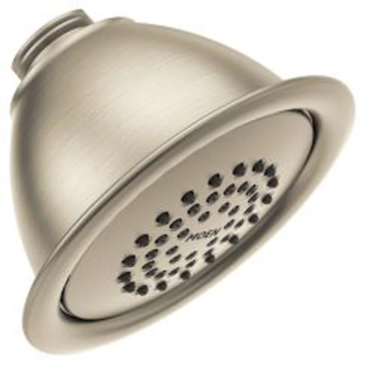 Showerhead 1 Function Eco-Performance Fixed Mount Brushed Nickel 4 Inch 1.75 Gallons per Minute Full Spray