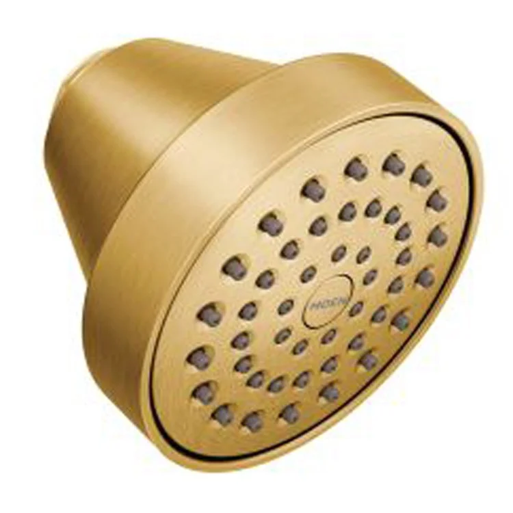 Showerhead Align 1 Function Eco-Performance Fixed Mount Brushed Gold 3-1/2 Inch 1.75 Gallons per Minute Full Spray