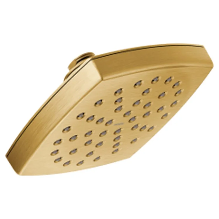 Showerhead Voss 1 Function Eco-Performance Brushed Gold 6-1/16 Inch 2.0 Gallons per Minute Rainshower Full Spray with Immersion Rainshower Technology