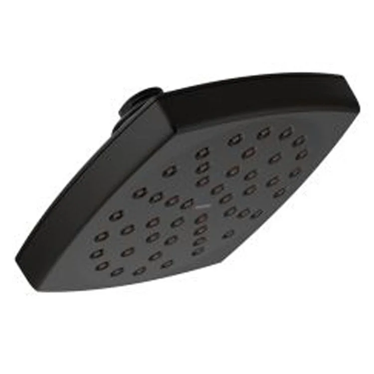 Showerhead Voss 1 Function Eco-Performance Matte Black 6-1/16 Inch 2.0 Gallons per Minute Rainshower Full Spray with Immersion Rainshower Technology