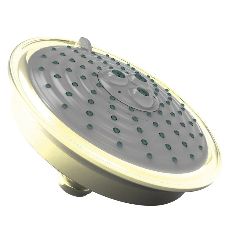 Showerhead Newport Bath 3 Function French Gold PVD 6-3/16 Inch 1.8 Gallons per Minute Refresh/Regenerate/Revitalize