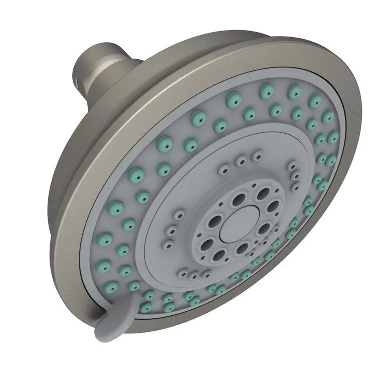 Showerhead Newport Bath 3 Function Antique Nickel 4-2/7 Inch 1.8 Gallons per Minute Spray/Rain/Massage