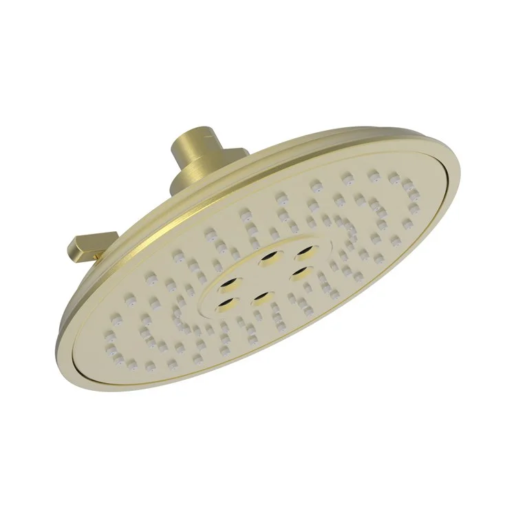 Showerhead Newport Bath 3 Function Satin Brass PVD 8-2/5 Inch 1.8 Gallons per Minute Stream/Luxnetic Wave/Pause