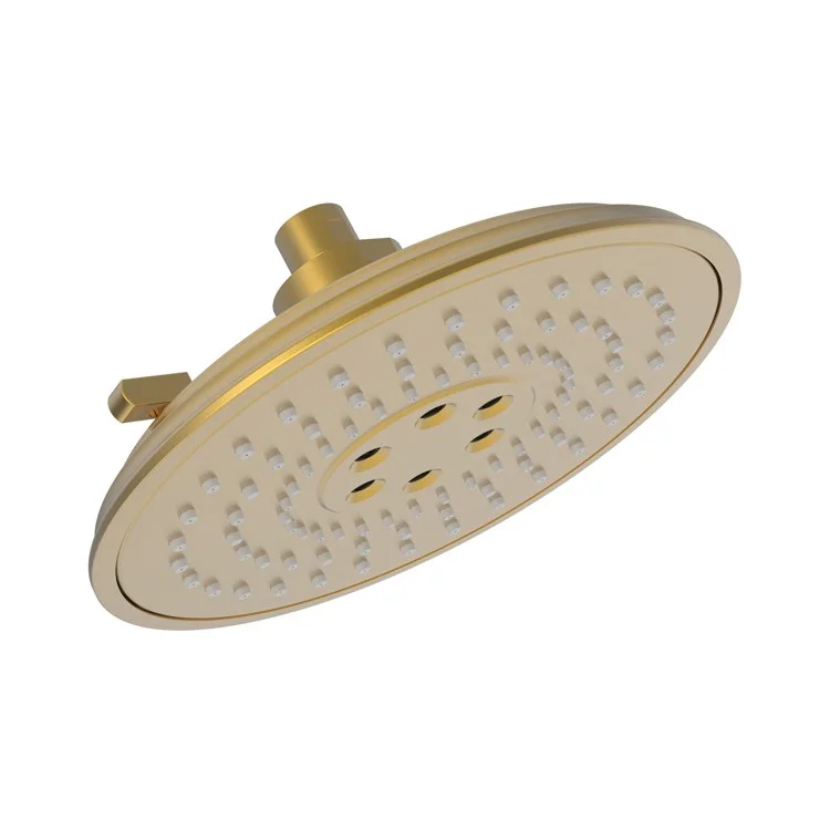 Showerhead Newport Bath 3 Function Satin Gold PVD 8-2/5 Inch 1.8 Gallons per Minute Stream/Luxnetic Wave/Pause