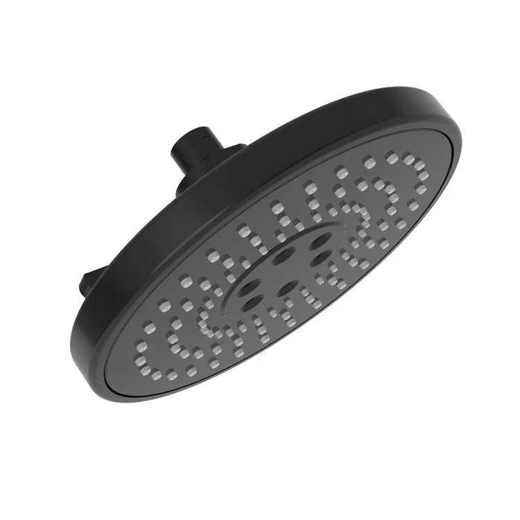 Showerhead Luxnetic 3 Function Gloss Black 8-7/16 Inch 1.8 Gallons per Minute Stream/Luxnetic Wave/Pause