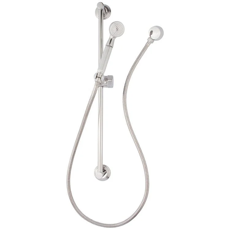 Handshower Set Tub and Shower with Slide Bar Satin Brass PVD 1 Function 1.8 Gallons per Minute