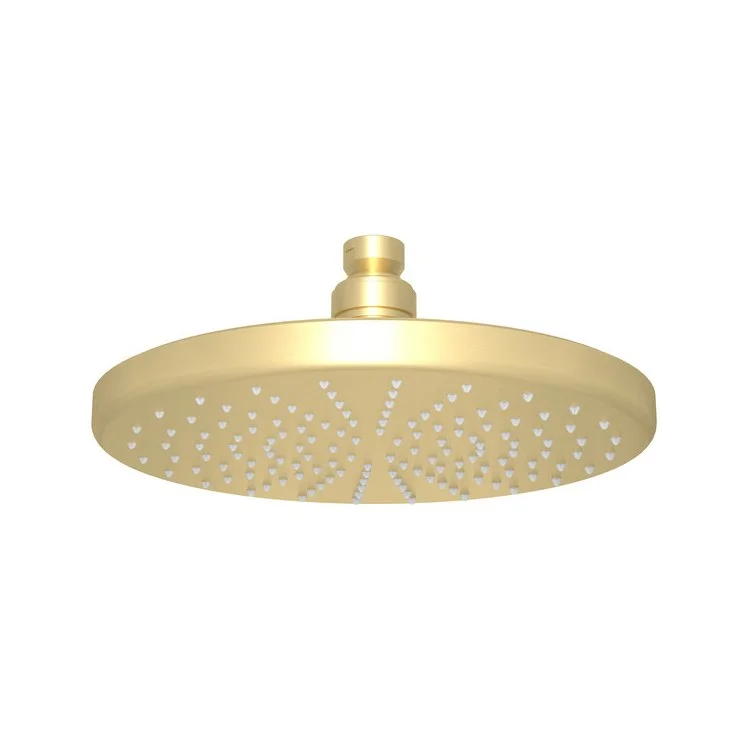 Showerhead Rodello 1 Function Satin Unlacquered Brass 8 Inch 1.8 Gallons per Minute Round Rain