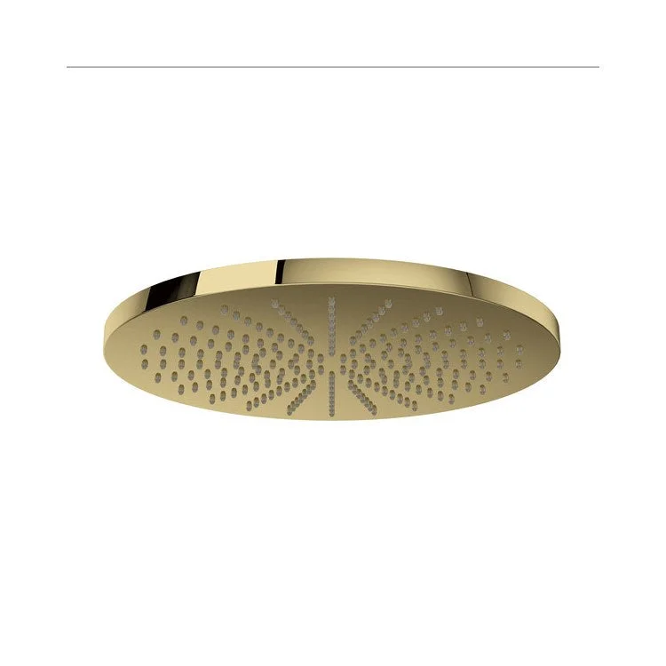 Showerhead Rodello 1 Function Unlacquered Brass 12 Inch 1.8 Gallons per Minute Round Rain