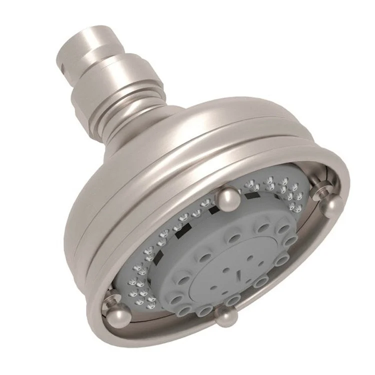 Showerhead Santena 3 Function Satin Nickel 4 Inch 2.0 Gallons per Minute Round