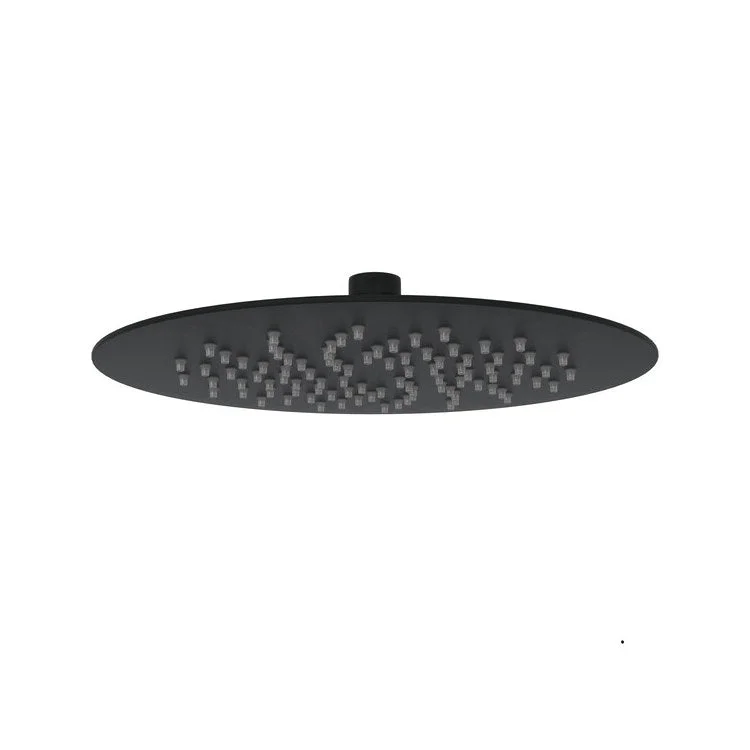 Showerhead 1 Function Matte Black 9-1/4 Inch 1.8 Gallons per Minute Slim Round Rain