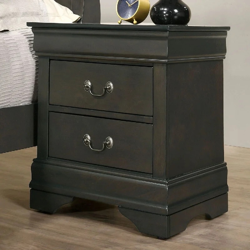 Modern Bedside Table with a Classic Louis Philippe Design for Bedroom