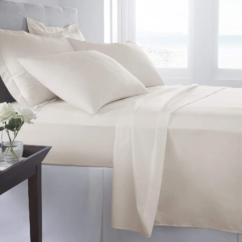 Portland Place - 300 Thread Count Ivory Twin, Combed Egyptian Cotton Sateen Sheet Sets