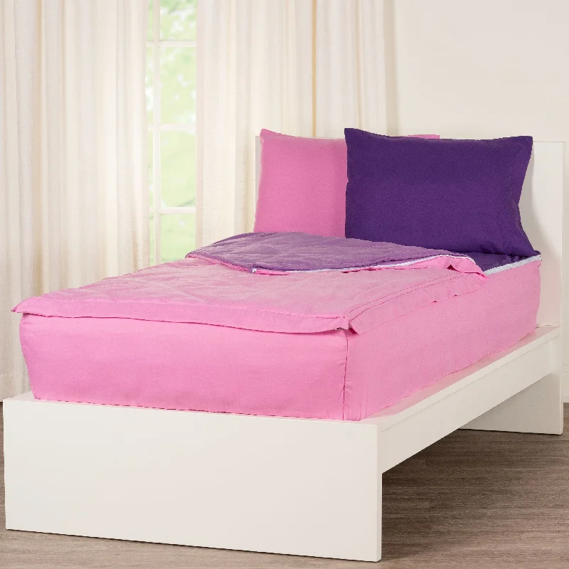 Siscovers Pink Peony Bunkie Deluxe Zipper Bedding Set