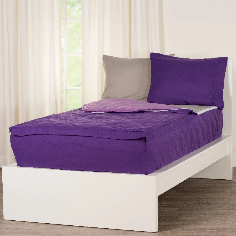 Siscovers Purple Bunkie Deluxe Zipper Bedding Set