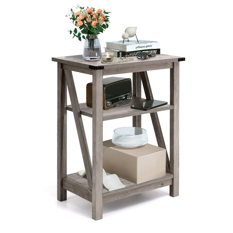 VredHom Nightstands Bedroom Side Table Living Room Shelf