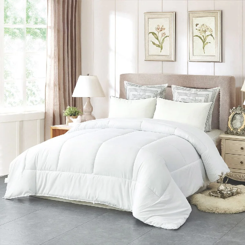 All Season Comforter Soft Quilted Down Alternative Duvet Insert with Corner Tabs