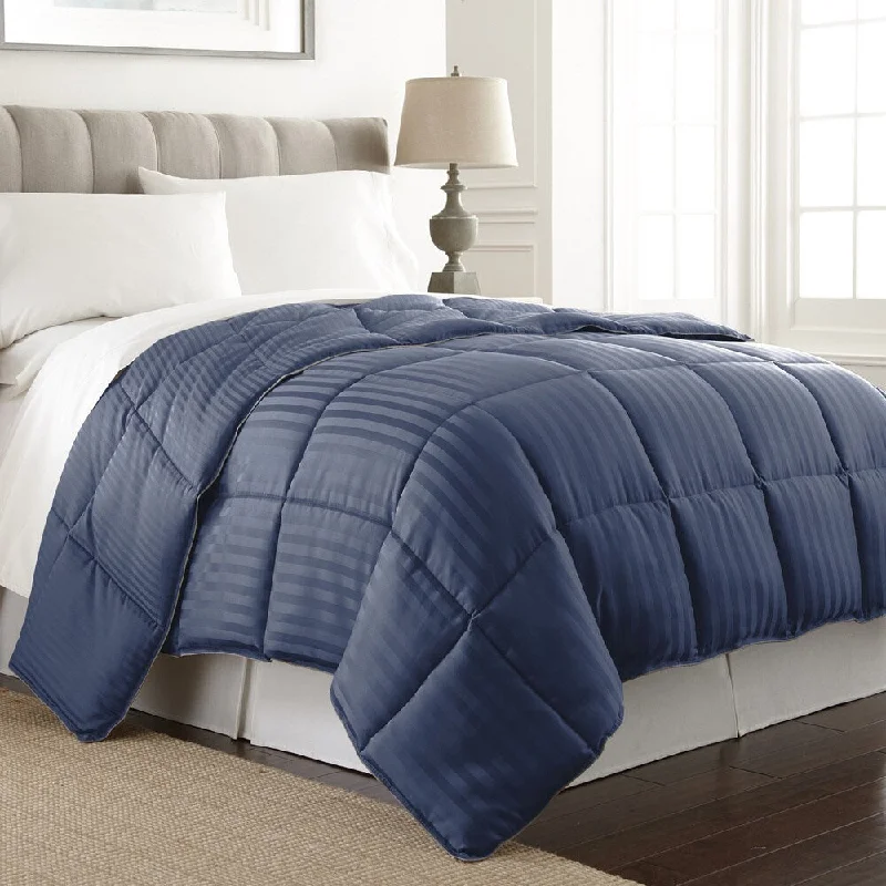 Amraupur Overseas Dobby Stripe Reversible Down Alternative Comforter