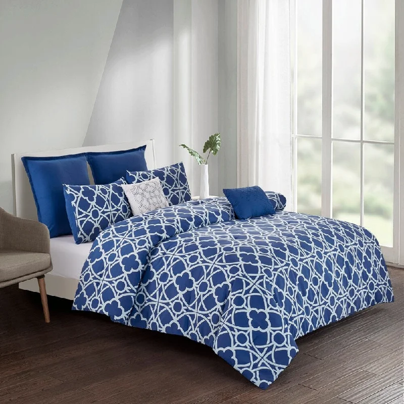 Avery Comforter Set in Blue