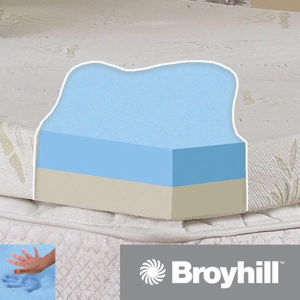 Broyhill Classic 4-inch Dual-layer Gel Infused Foam Mattress Topper with Washable Cover