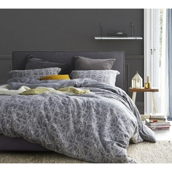 BYB Ice-Crystal Gray Duvet Cover