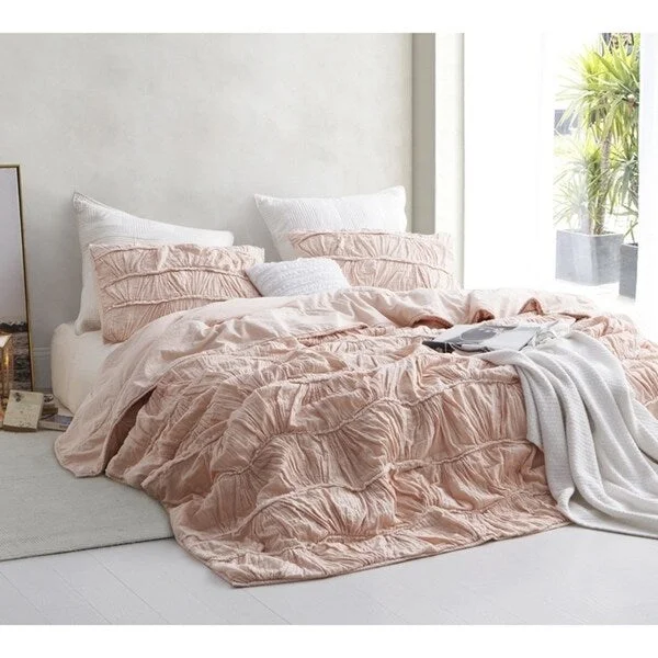 BYB Motley Texture Comforter - Peach/Pink