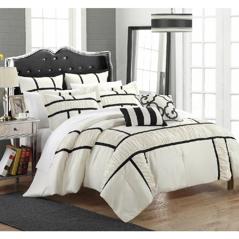 Chic Home Firenze Black 7-piece Comforter Set