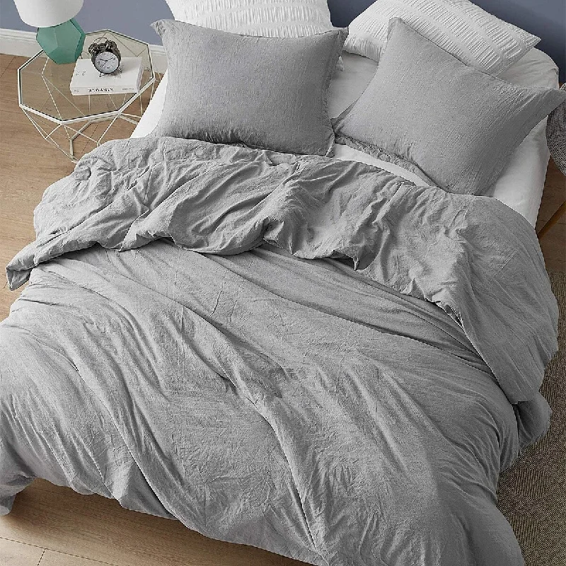 Chommie - Weighted Natural Loft Comforter Set - Alloy