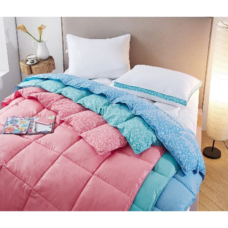 Collier Campbell Bird on a Branch Year-Round Down Alternative Comforter Set, Flamingo Pink, Twin