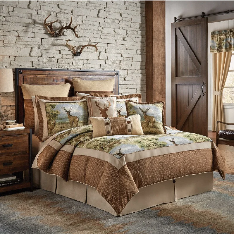 Croscill Cold Springs Jacquard Woven Lodge 4 Piece Comforter Set