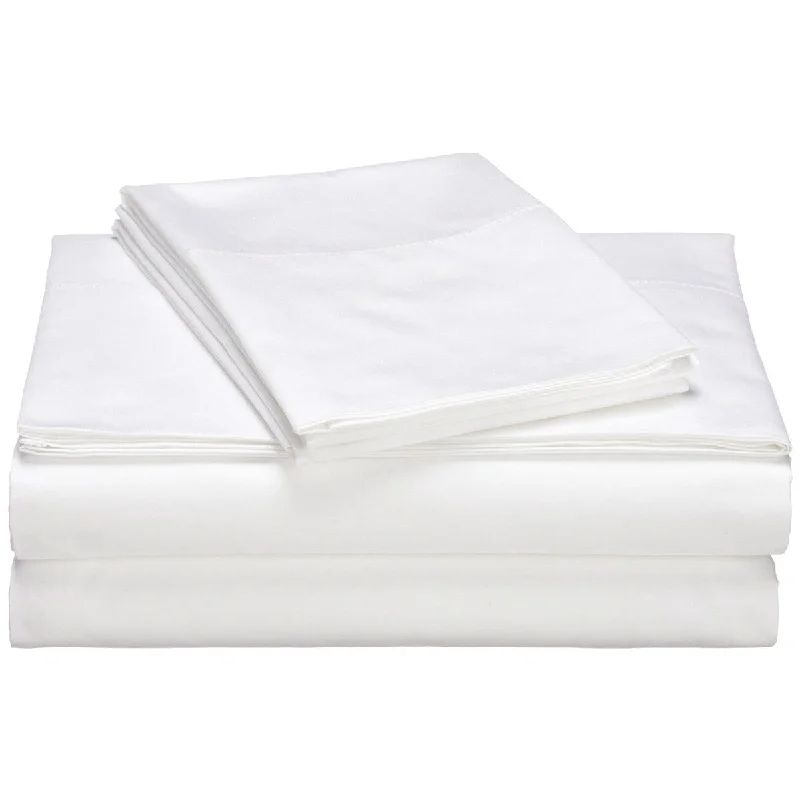 Daily Boutik Full size 400-Thread Count Egyptian Cotton Sheet Set in White