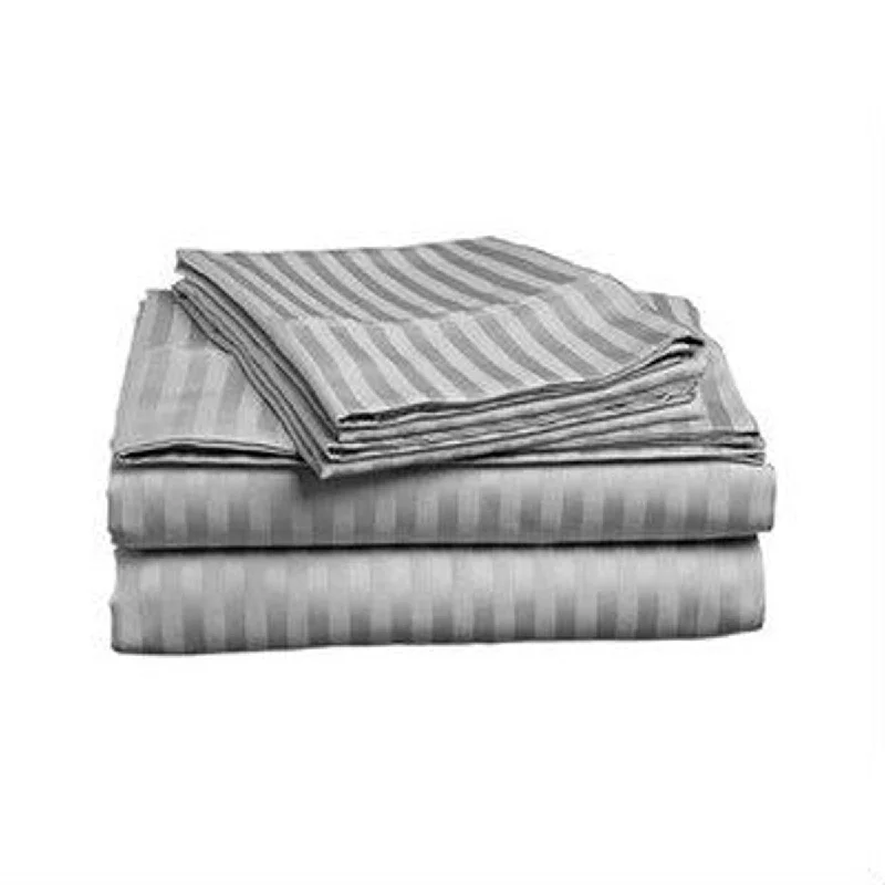 Daily Boutik Queen size 4-piece Sheet set in Grey Polyester Microfiber