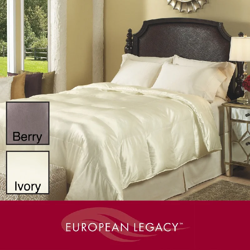 European Legacy 700 Thread Count Silk Blend Down-like Comforter