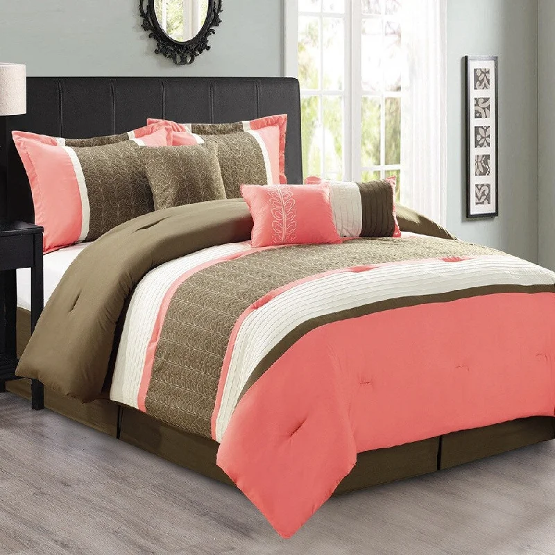 Fashion Street Seventeen 7-piece Comforter Set