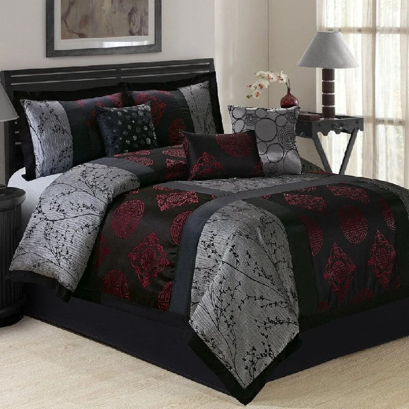 Fashion Street Shangrula Japanese 7-piece Comforter Set