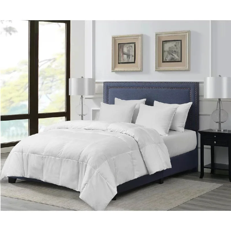 kathy ireland All Season White Goose Feather and Goose Down Fiber Comforter