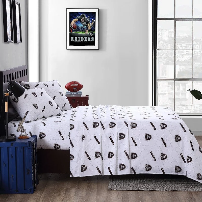 Las Vegas Raiders NFL Licensed "Commander" Sheet Set