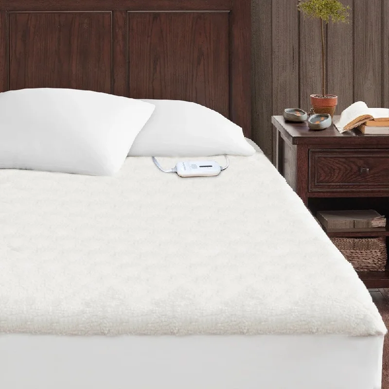 Lauren Taylor- Heated Mattress Pad - White