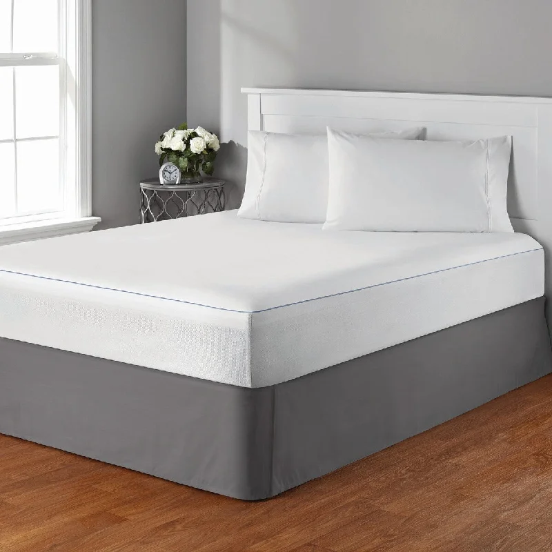 Maison Condelle -Cooling Comfort Waterproof Mattress Protector 18" deep skirt - White