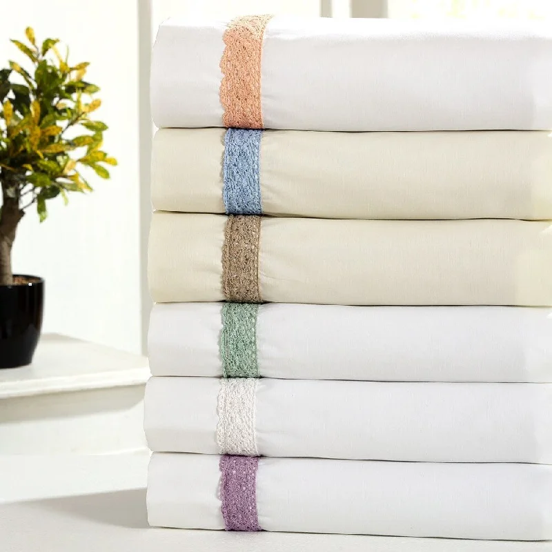 Modern Threads 600 Thread Count Sunshine Lace 4-Piece Sheet Set