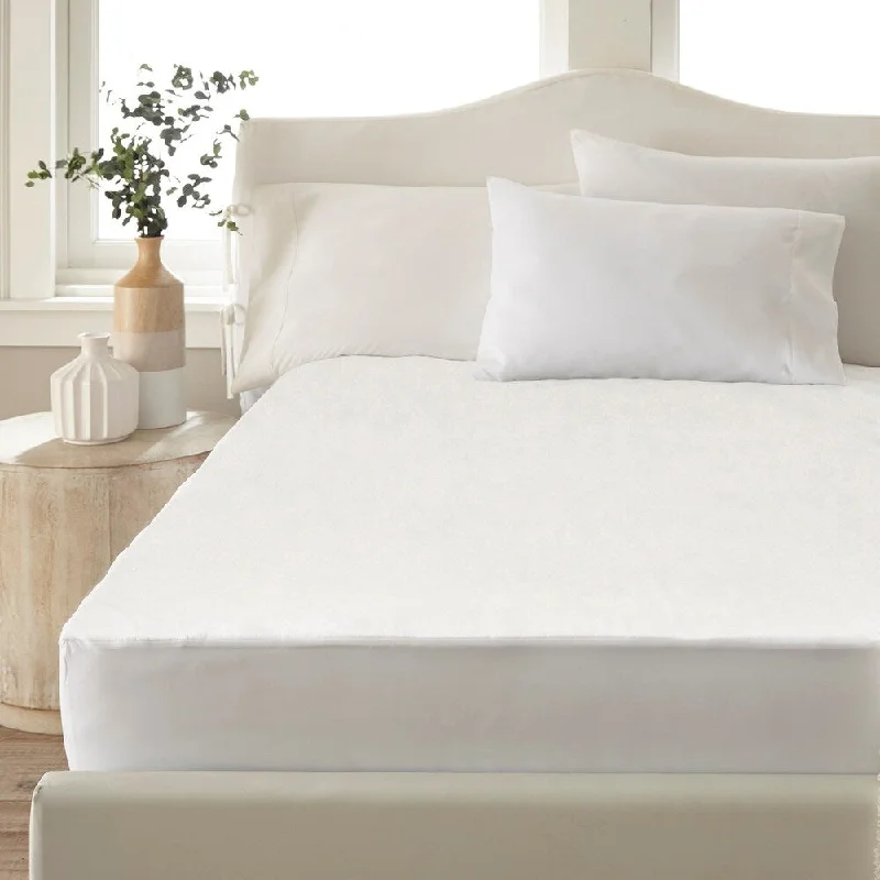 Modern Threads Ultra-Thin Hypoallergenic Waterproof Mattress Protector - White