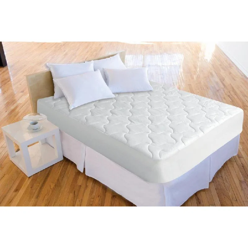 Splendorest Iso-Cool Polyester Mattress Pad - White