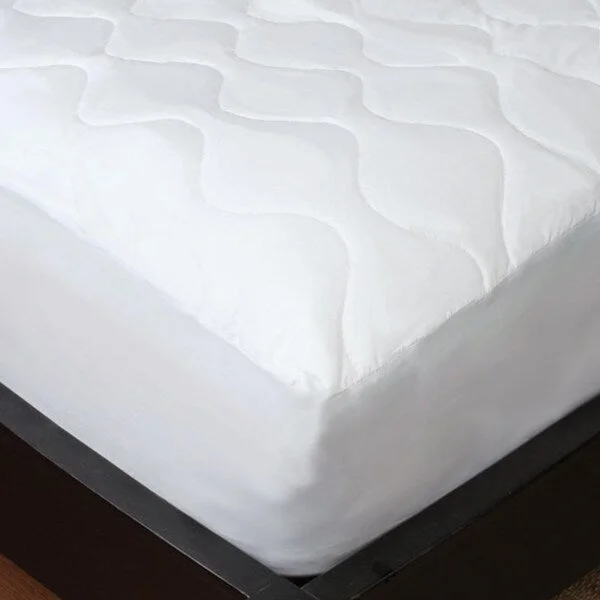 Studio 707 - Soft Cotton Feel Quilted Mattress Pad - White