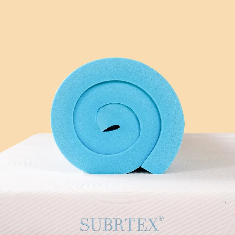 Subrtex 2,3 or 4 inch Medium Gel-Infused Memory Foam Mattress Topper