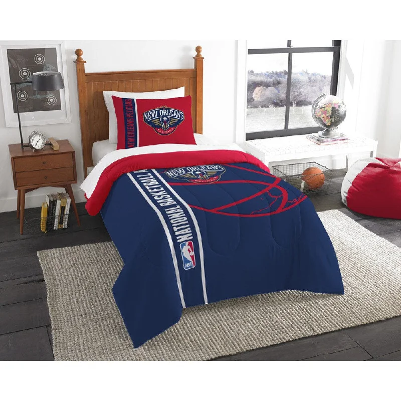 The Northwest Company NBA 862 Pelicans Twin Printed Comforter Set