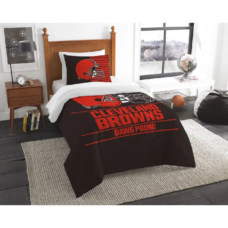 The Northwest Company NFL Cleveland Browns Draft Twin 2-piece Comforter Set